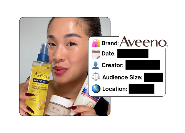 Spotted: Aveeno in a new paid collab