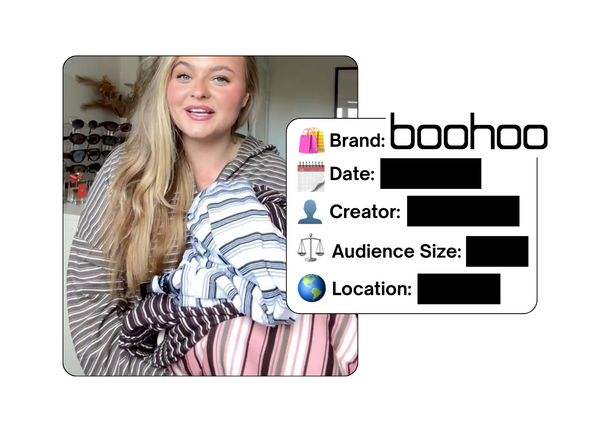 Spotted: Boohoo in a new paid collab