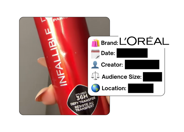Spotted: L'Oreal in a new paid collab