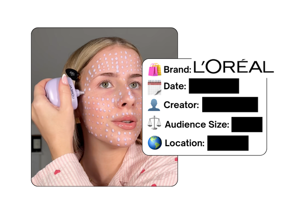 Spotted: L'Oreal in a new paid collab