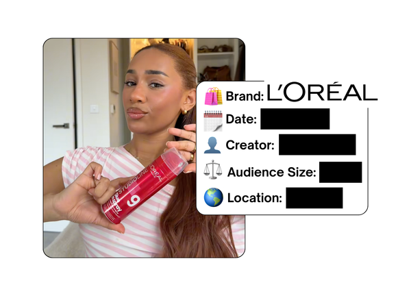 Spotted: L'Oreal in a new paid collab