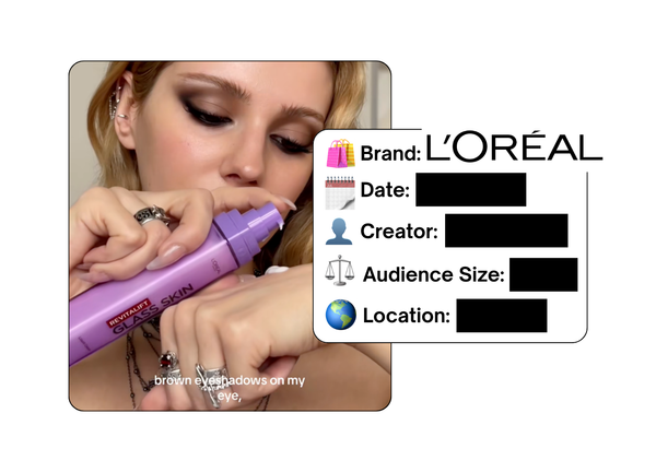 Spotted: L’Oreal in a new paid collab