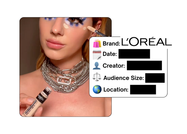 Spotted: L’Oreal in a new paid collab