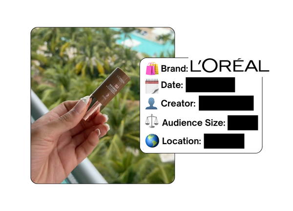 Spotted: L'Oreal in a new paid collab