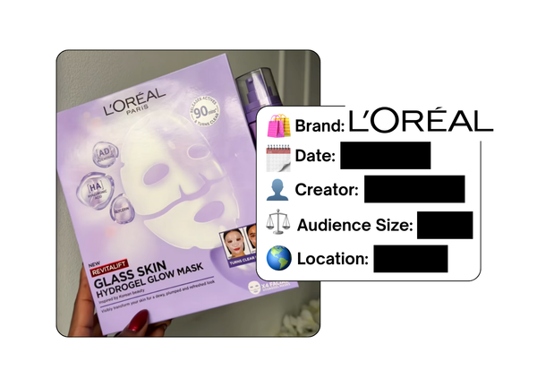 Spotted: L'Oreal in a new paid collab