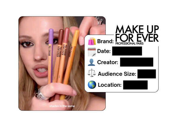 Spotted: Makeup Forever in a new paid collab
