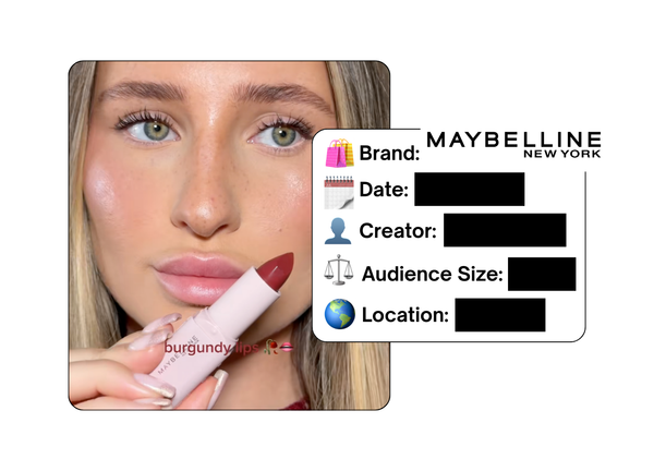 Spotted: Maybelline in a new paid collab