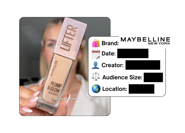 Spotted: Maybelline in a new paid collab
