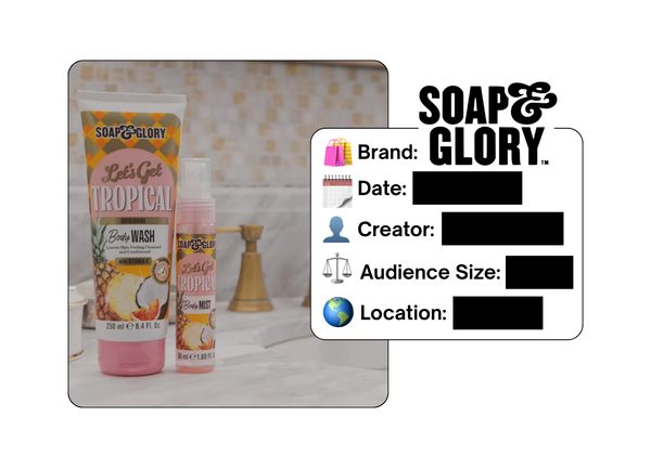 Spotted: Soap & Glory in a new paid collab