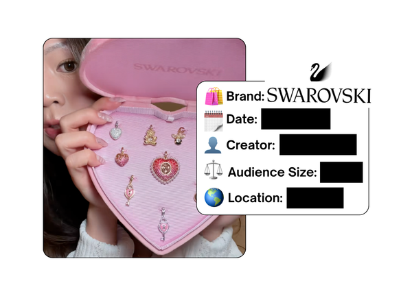 Spotted: Swarovski in a new paid collab