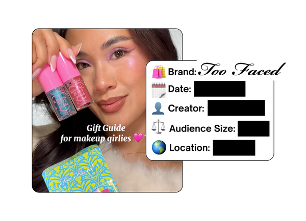 Spotted: Too Faced in a new paid collab