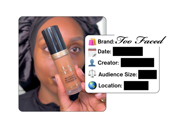 Spotted: Too Faced in a new paid collab