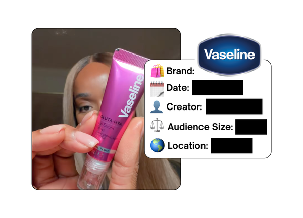 Spotted: Vaseline in a new paid collab