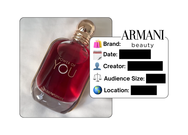 Spotted: Armani Beauty in a new paid collab