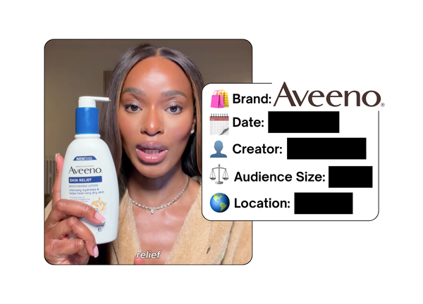 Spotted: Aveeno in a new paid collab