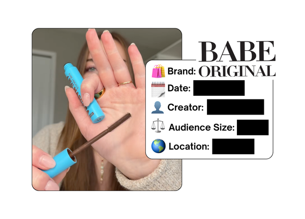 Spotted: Babe Original Cosmetics in a new paid collab