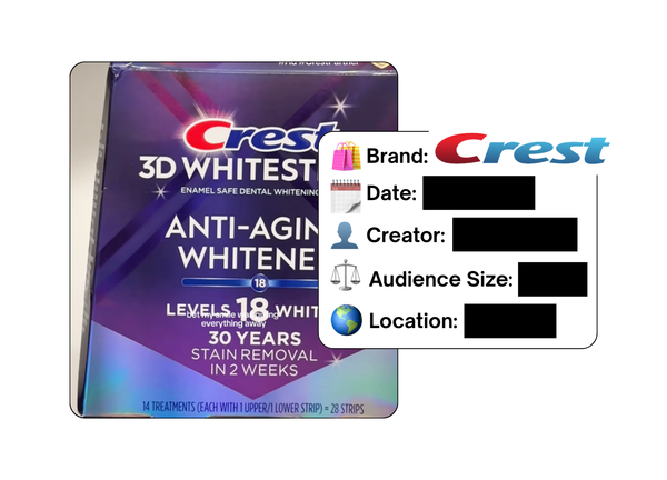 Spotted: Crest in a new paid collab