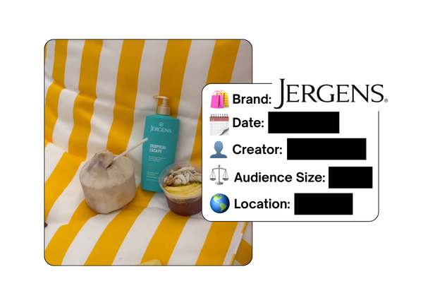 Spotted: Jergens in a new paid collab