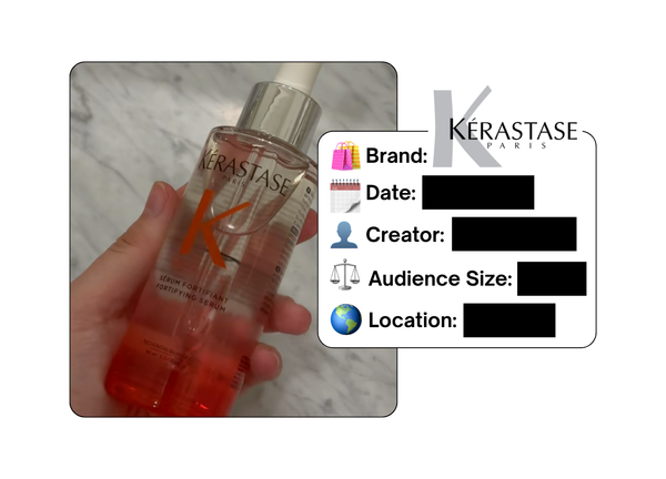Spotted: Kerastase in a new paid collab