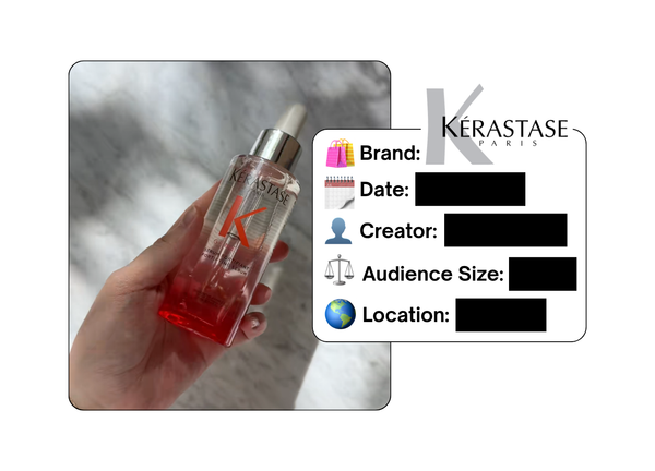 Spotted: Kerastase in a new paid collab