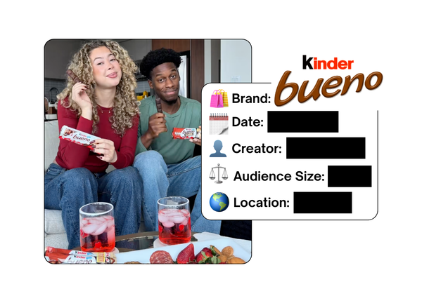 Spotted: Kinder Bueno in a new paid collab
