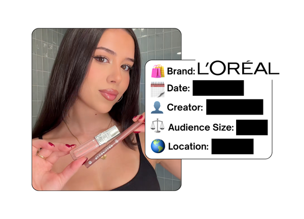 Spotted: L'Oreal in a new paid collab
