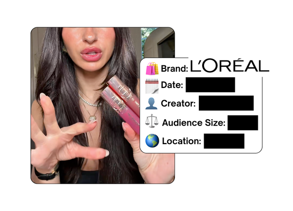 Spotted: L'Oreal in a new paid collab