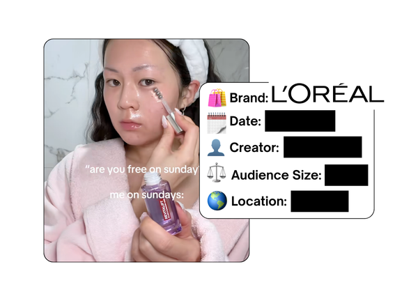 Spotted: L’Oreal in a new paid collab