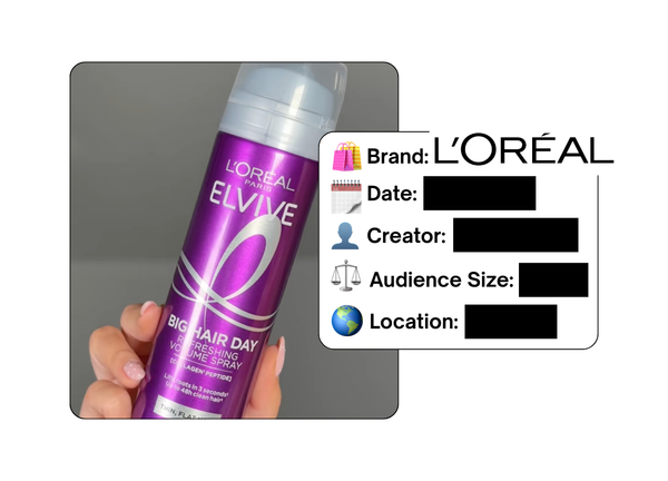 Spotted: L'Oreal in a new paid collab