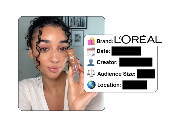 Spotted: L'Oreal in a new paid collab