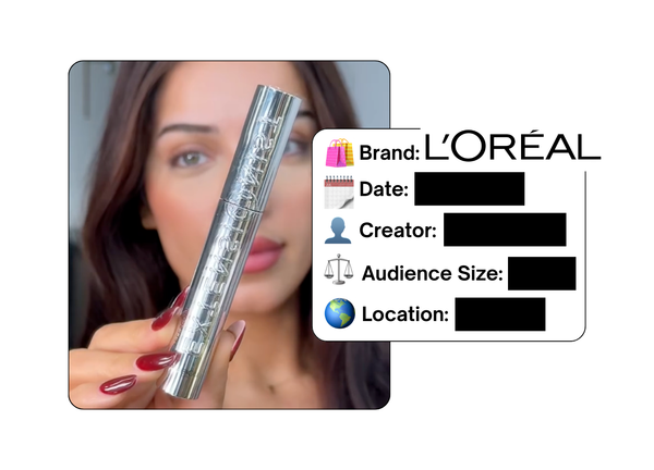 Spotted: L’Oreal in a new paid collab
