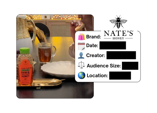 Spotted: Nate's Honey in a new paid collab