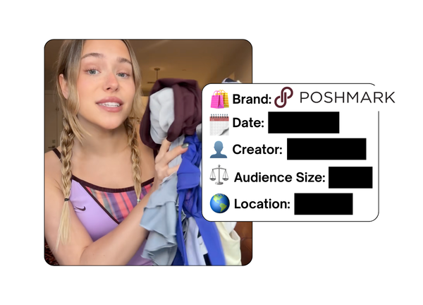 Spotted: Poshmark in a new paid collab