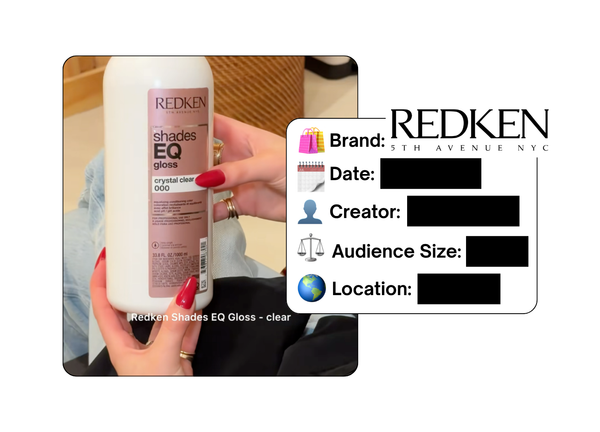 Spotted: Redken in a new paid collab