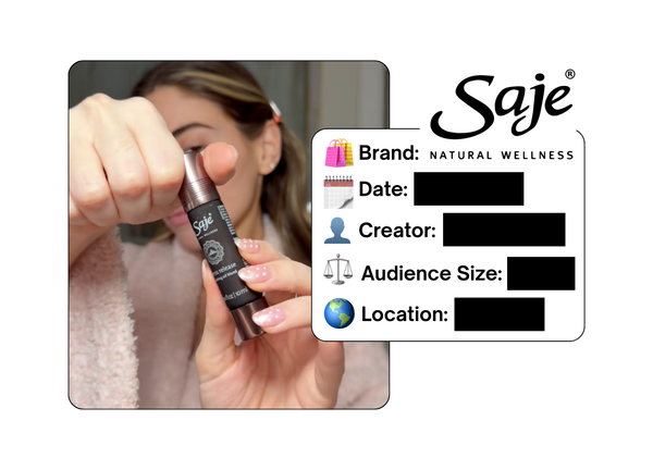 Spotted: Saje Wellness in a new paid collab