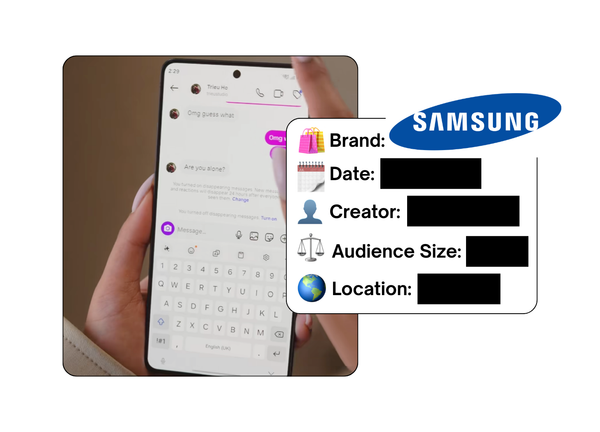 Spotted: Samsung in a new paid collab