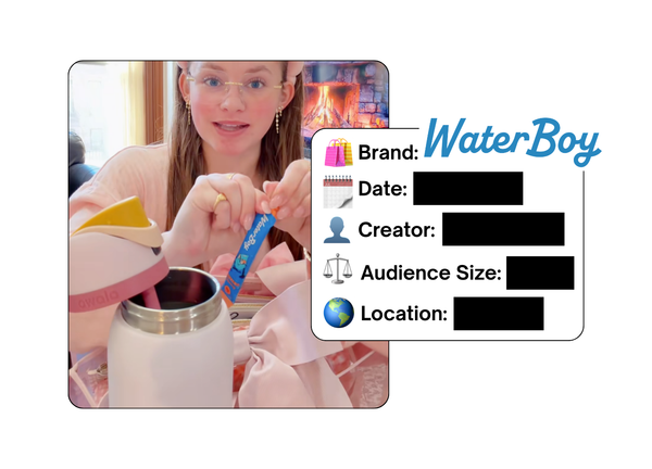 Spotted: Waterboy in a new paid collab