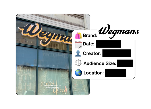 Spotted: Wegmans in a new paid collab