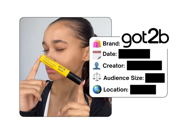 Spotted: got2b in a new paid collab